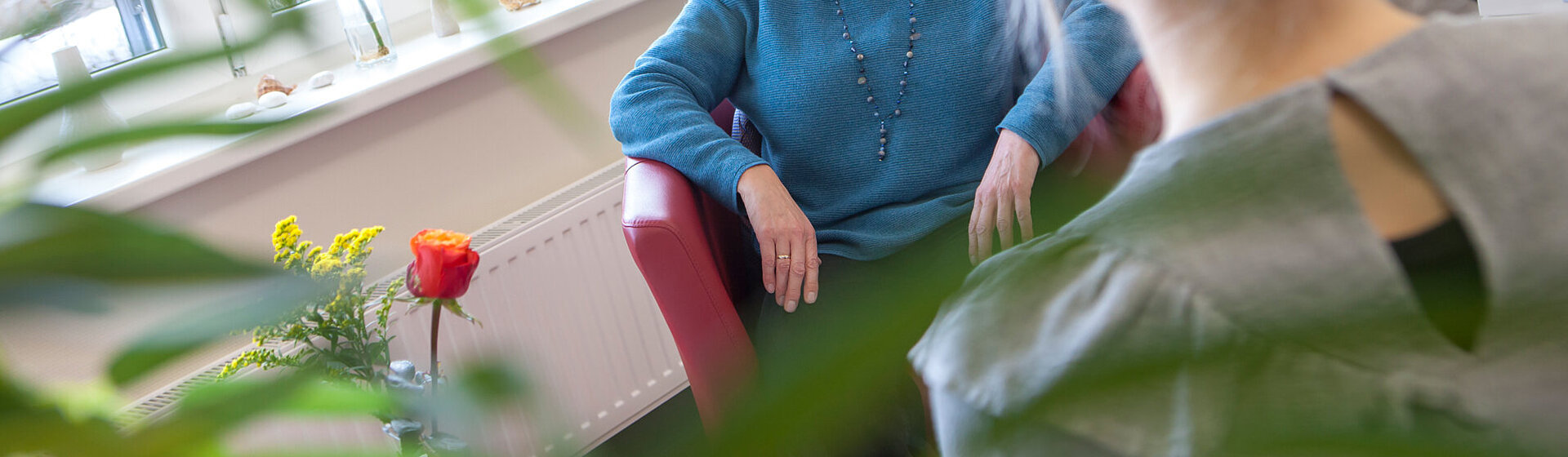 Gesprächssituation in einer Psychotherapiesitzung