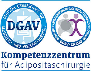 Logo der Deutschen Gesellschaft für Allgemein- und Viszeralchirurgie für das Kompetenzzentrum für Adipositaschirurgie
