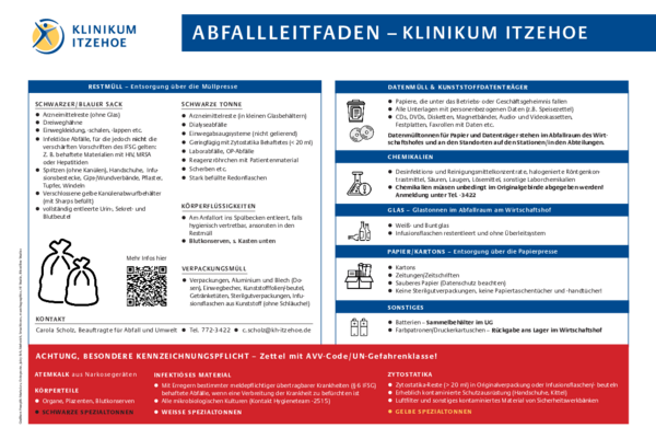 Poster Abfallleitfaden