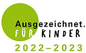 Logo Ausgezeichnet für Kinder 2022-2023 Logo Ausgezeichnet für Kinder 2022-2023