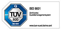 Öffnet die Seite www.tuev-sued.de Logo TÜV Süd ISO 9001