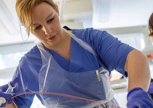 Perkutane transhepatische Cholangiographie (externe Gallengangsdrainage)